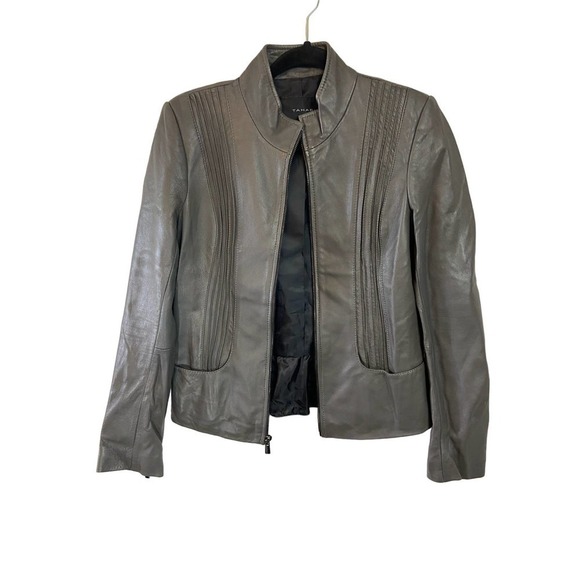 Tahari 100% Lamb Leather Jacket - Picture 1 of 3